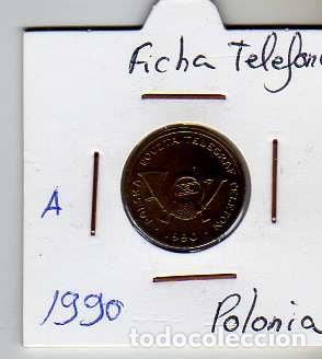 Material numism&aacute;tico: FICHA TELEFONICA TOKEN JETON DE POLONIA - Foto 1