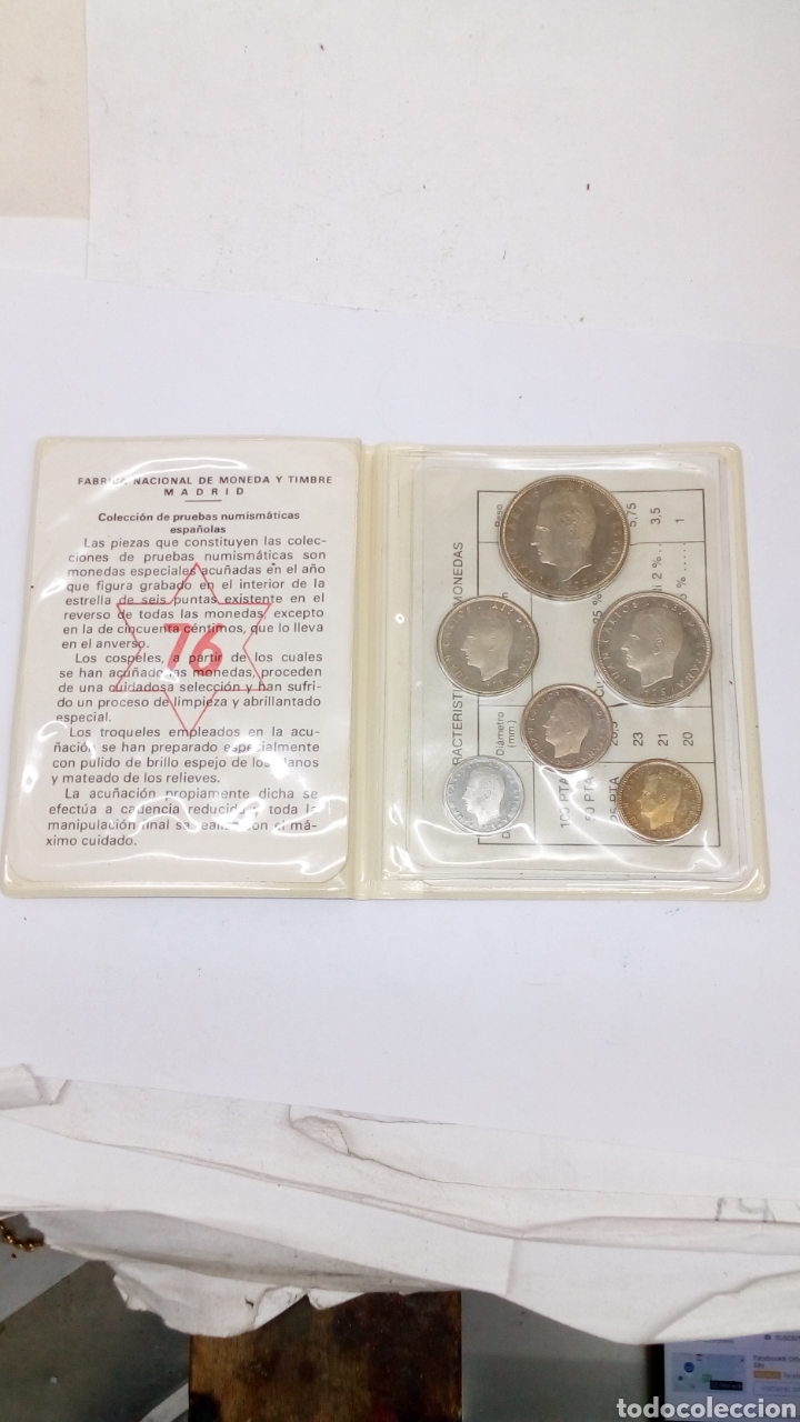 Material numism&aacute;tico: 6 monedas Pruebas numism&aacute;tica 1976 - Foto 1
