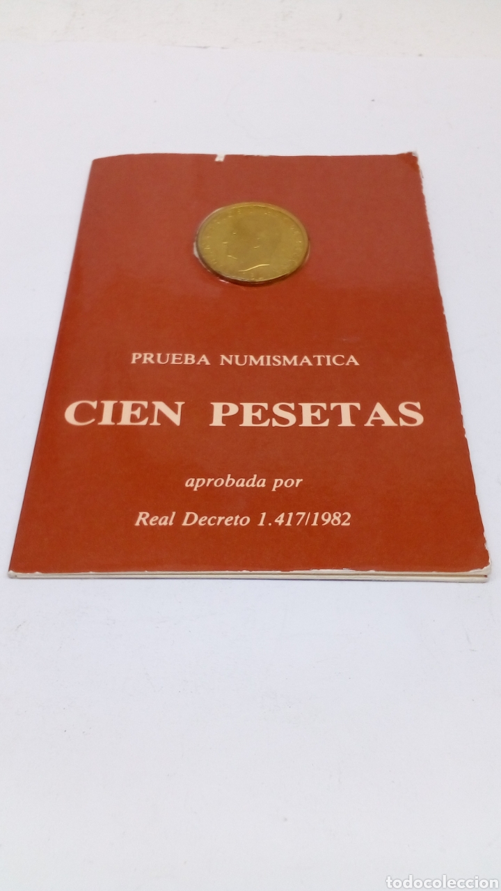 Material numism&aacute;tico: Moneda de 100 pesetas numism&aacute;tica prueba 1982 - Foto 1