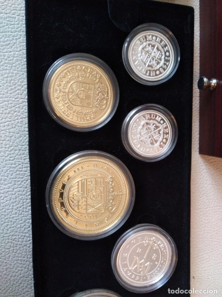 Material numism&aacute;tico: Colecci&oacute;n de monedas de plata 999 - Foto 2