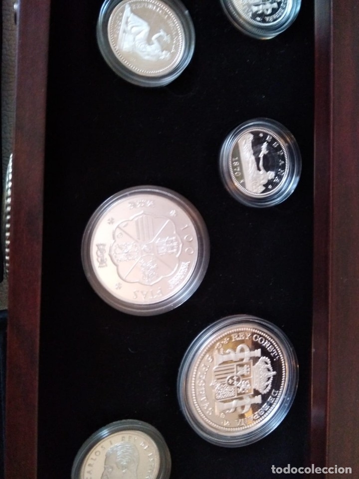 Material numism&aacute;tico: Colecci&oacute;n de monedas de plata 999 - Foto 4