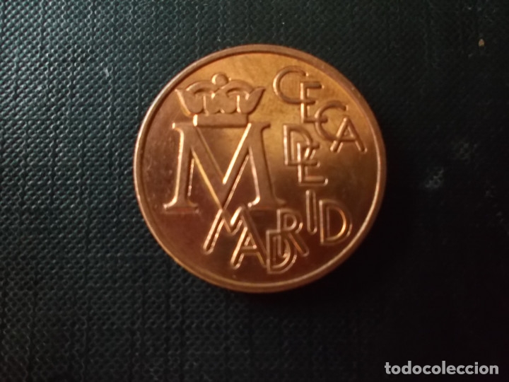 Material numism&aacute;tico: ceca de Madrid banco de Espa&ntilde;a cobre - Foto 1
