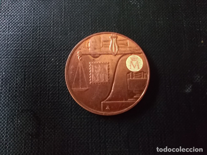 Material numism&aacute;tico: ceca de Madrid banco de Espa&ntilde;a cobre - Foto 2