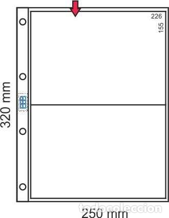 Material numism&aacute;tico: 100 HOJAS,extra BBB* de 320x250mm. 2 DEPARTAMENTOS - Foto 1