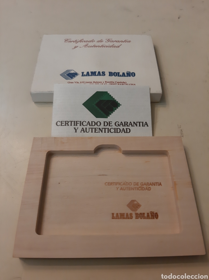 Material numism&aacute;tico: Estuche Lamas Bola&ntilde;o certificado - Foto 2