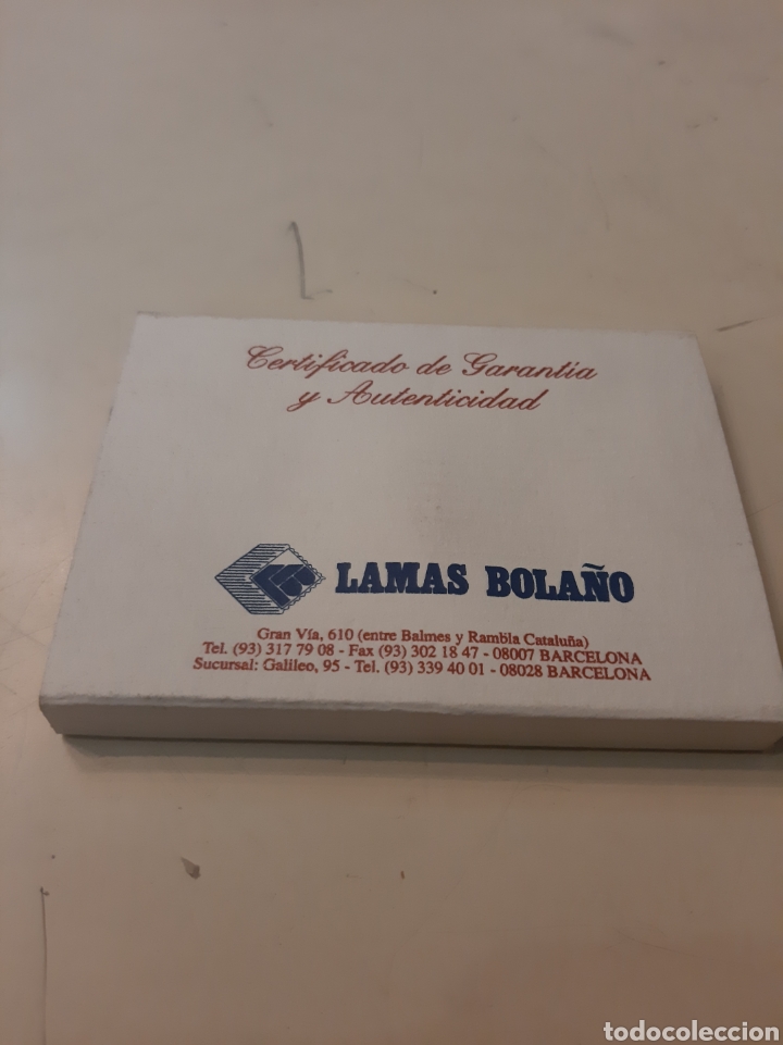 Material numism&aacute;tico: Estuche Lamas Bola&ntilde;o certificado - Foto 1