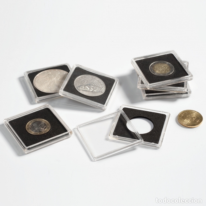 Material numism&aacute;tico: C&aacute;psulas QUADRUM de 50x50mm. Di&aacute;metro a elegir - Foto 1