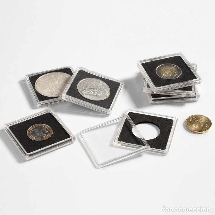 Material numism&aacute;tico: C&aacute;psulas QUADRUM de 50x50mm.Di&aacute;metro a elegir - Foto 1