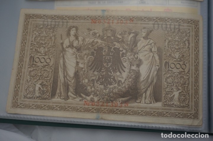 Material numism&aacute;tico: billete reichsbant&acute;note 1000 berlin 1910 - Foto 2