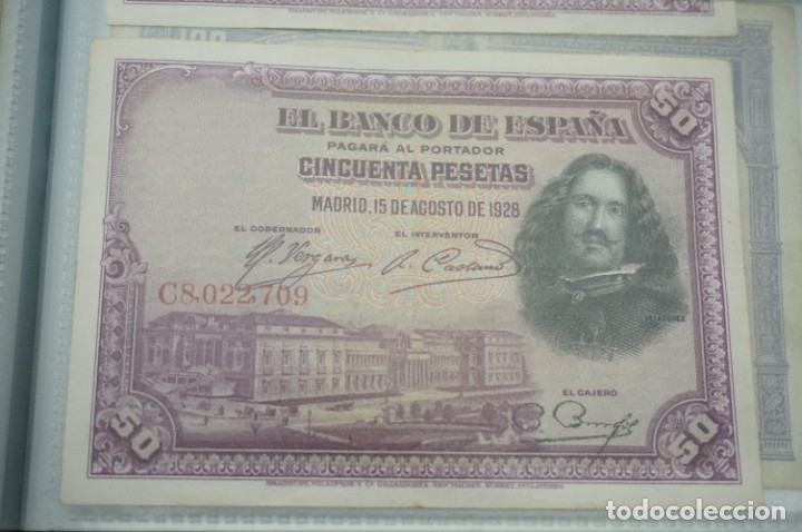 Material numism&aacute;tico: billete 50 PESETAS 1928 - Foto 1