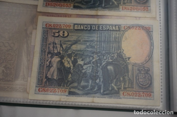 Material numism&aacute;tico: billete 50 PESETAS 1928 - Foto 2