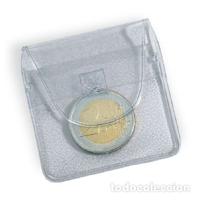Material numism&aacute;tico: Bolsitas para Monedas, para 1 Moneda, 50x50 mm - Foto 1
