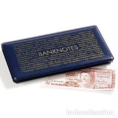 Material numism&aacute;tico: 2 &Aacute;lbumes de bolsillo para billetes - Foto 1