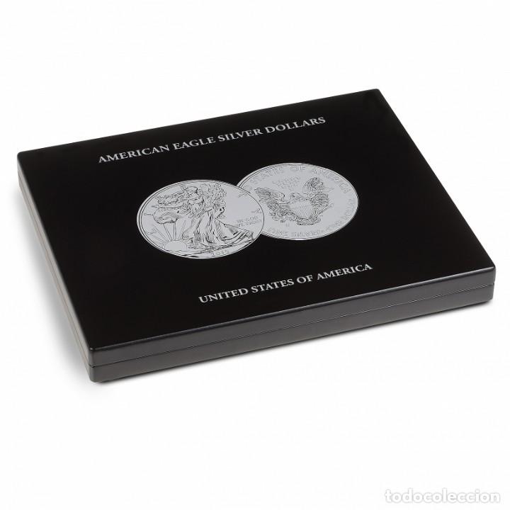 Material numism&aacute;tico: ESTUCHE PARA 20 MONEDAS DE PLATA AMERICAN EAGLE EN C&Aacute;PSULAS, NEGRO - Foto 2