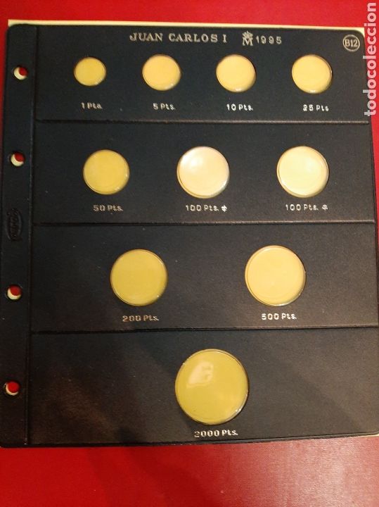 Material numism&aacute;tico: Hoja monedas Pardo 1995 con moneda 2000 pesetas - Foto 1