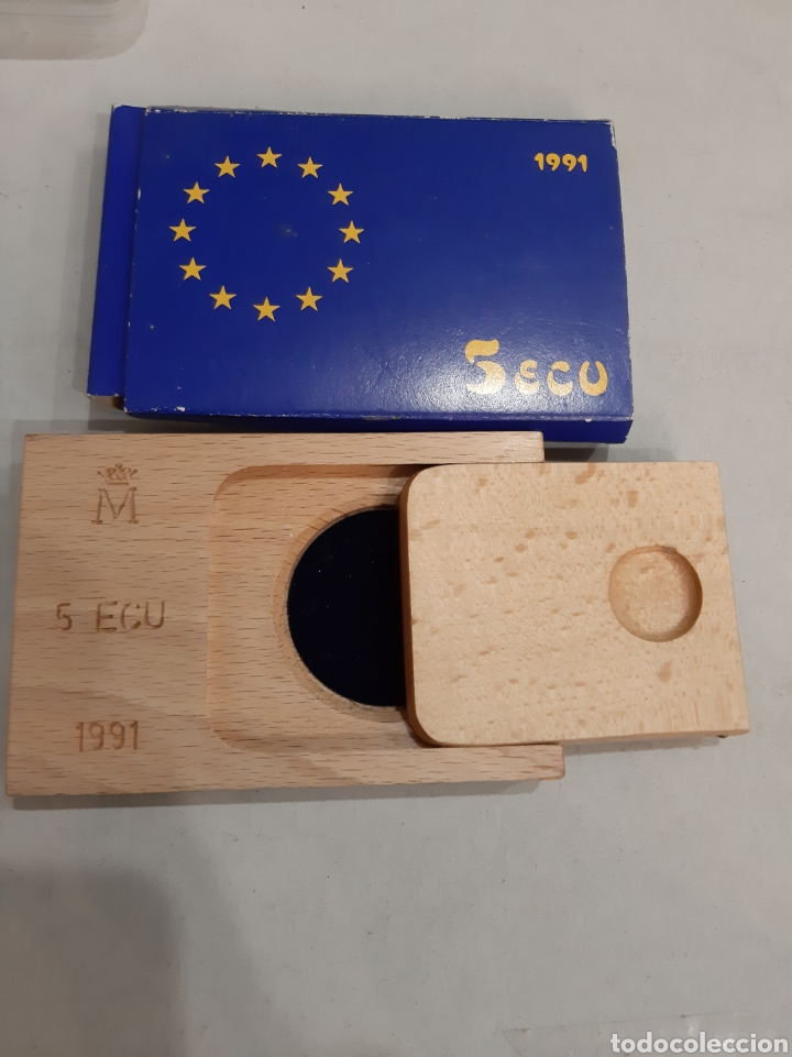 Material numism&aacute;tico: 1991 5 ecus Espa&ntilde;a vac&iacute;a - Foto 1