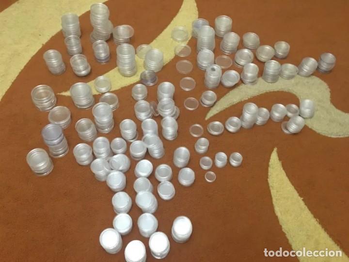 Material numism&aacute;tico: Capsules for coins, different sizes 450 pcs - Foto 1