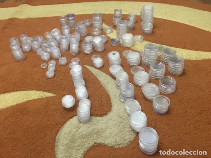 Material numism&aacute;tico: Capsules for coins, different sizes 450 pcs - Foto 2