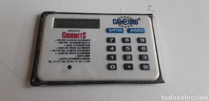 Material numism&aacute;tico: (Sevilla) Calculadora Conversor Euro. GOURMETS - Foto 3