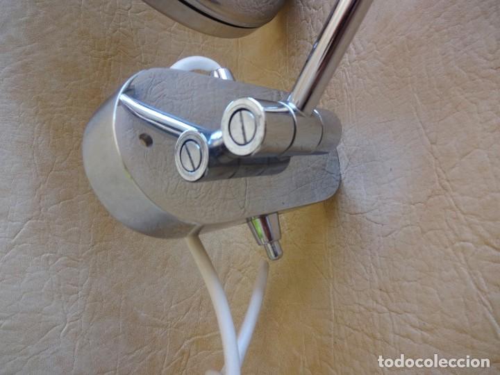 Material numism&aacute;tico: lampara pared extensible con espejo 3x 3 augmentos acabado cromado - Foto 4