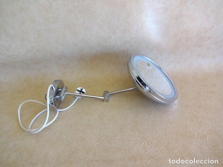 Material numism&aacute;tico: lampara pared extensible con espejo 3x 3 augmentos acabado cromado - Foto 1
