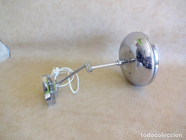Material numism&aacute;tico: lampara pared extensible con espejo 3x 3 augmentos acabado cromado - Foto 6