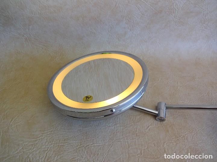 Material numism&aacute;tico: lampara pared extensible con espejo 3x 3 augmentos acabado cromado - Foto 10