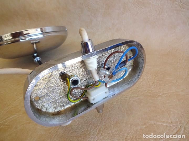 Material numism&aacute;tico: lampara pared extensible con espejo 3x 3 augmentos acabado cromado - Foto 8