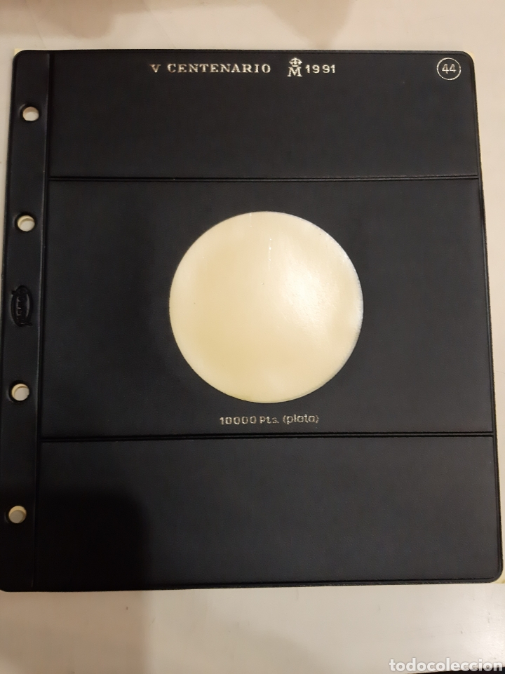 Material numism&aacute;tico: 1991 v centenario 10000 pesetas hoja monedas Pardo - Foto 1