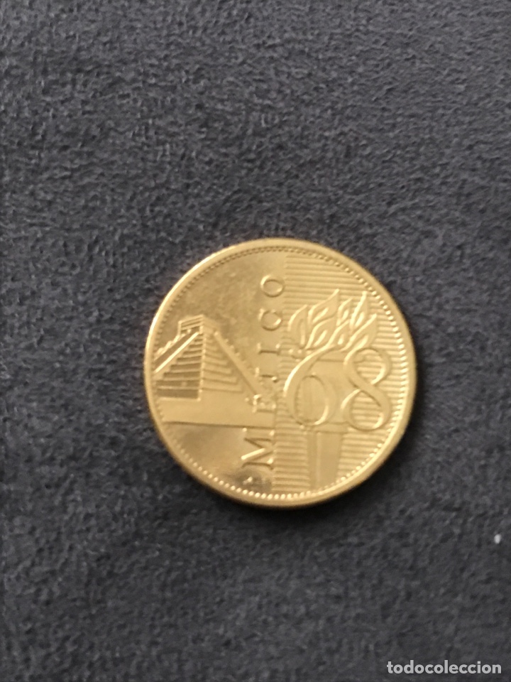 Material numism&aacute;tico: Moneda conmemorativa M&eacute;xico 68 - Foto 2