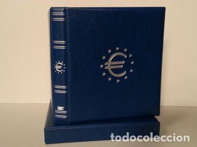 Material numism&aacute;tico: Album monedas &euro;URO FOLIO Azul Con Cajet&iacute;n - Foto 1