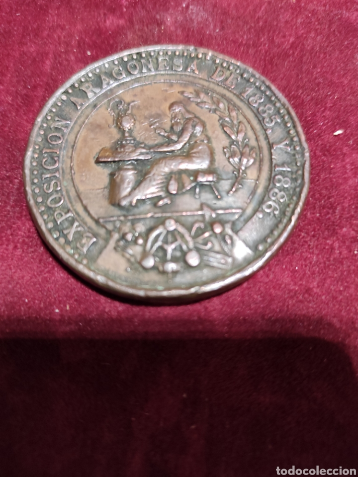 Material numism&aacute;tico: Moneda conmemorativa exposici&oacute;n aragon&eacute;s 1886 - Foto 1