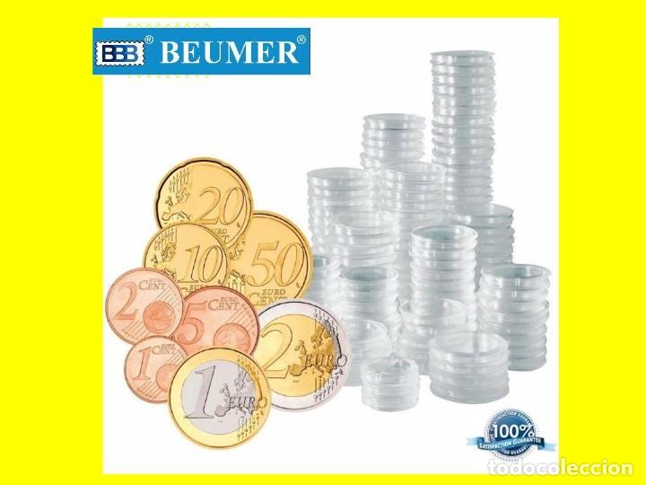 Material numism&aacute;tico: 100 CAPSULAS di&aacute;metro 26mm. ESPECIALMENTE UTIL para monedas de 2 &euro;uros. - Foto 1