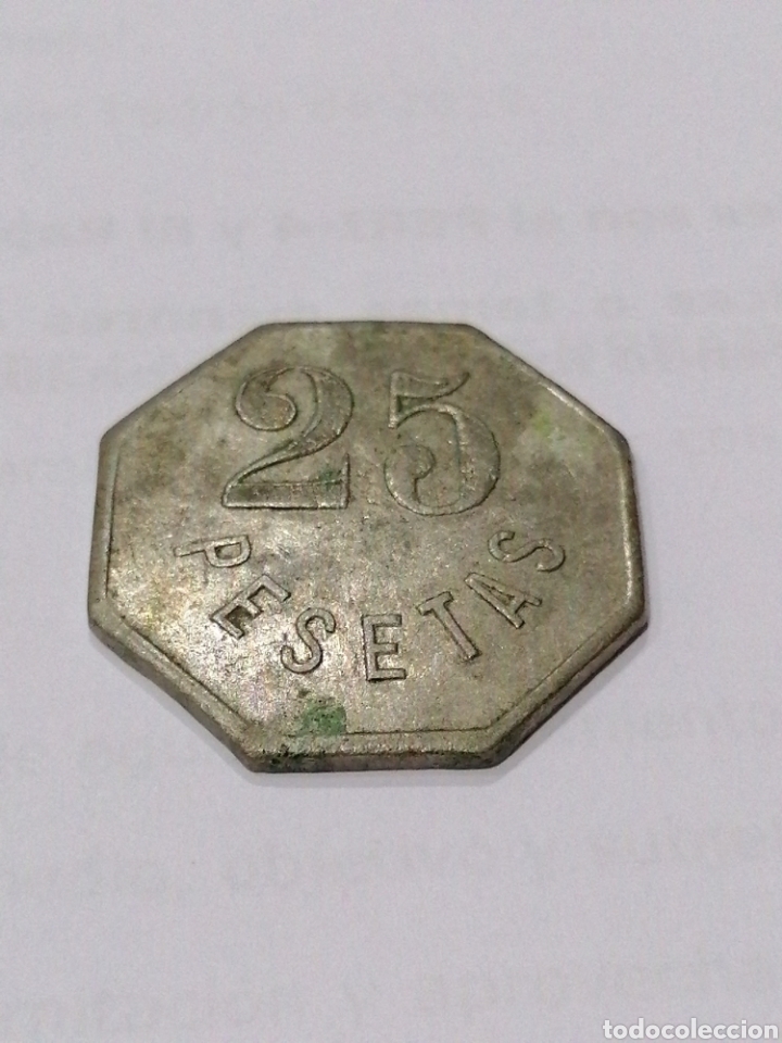 Material numism&aacute;tico: Ficha casino 25 pesetas - Foto 1