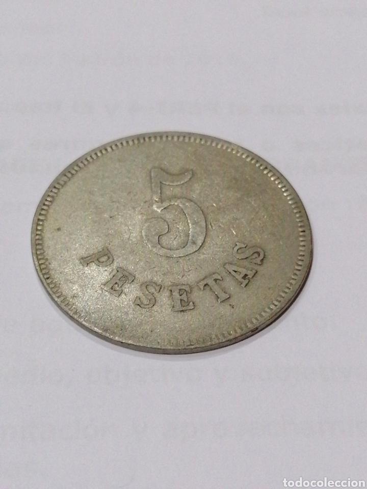 Material numism&aacute;tico: Ficha casino 5 pesetas - Foto 1