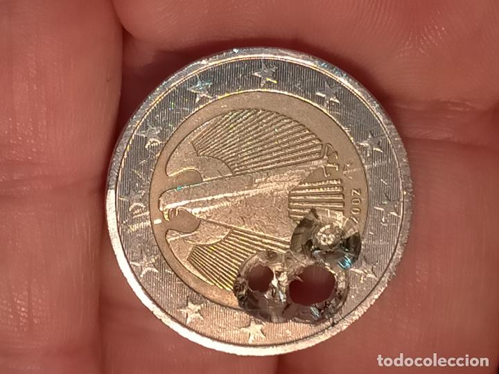Material numism&aacute;tico: Moneda de 2 &euro; ver fotos deteriorada - Foto 18