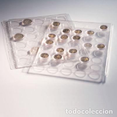 Numismatisches Material: 4Hojas ENCAP para monedas, para 30 c&aacute;psulas di&aacute;metro interior de 32-33 mm