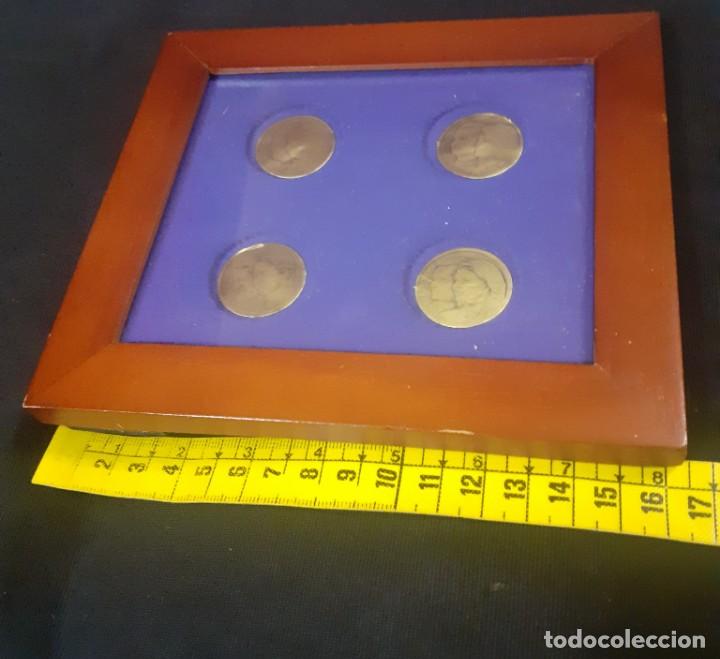 Material numism&aacute;tico: peque&ntilde;o cuadro para exponer monedas - Foto 3
