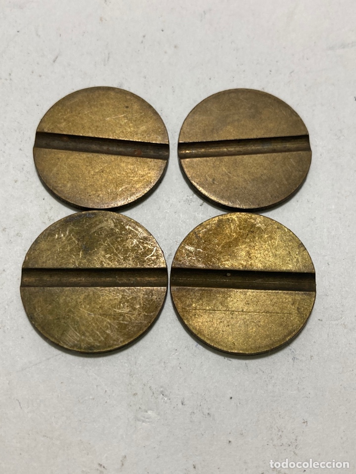 Material numism&aacute;tico: 4 Monedas fichas de telef&oacute;nica X - Foto 2