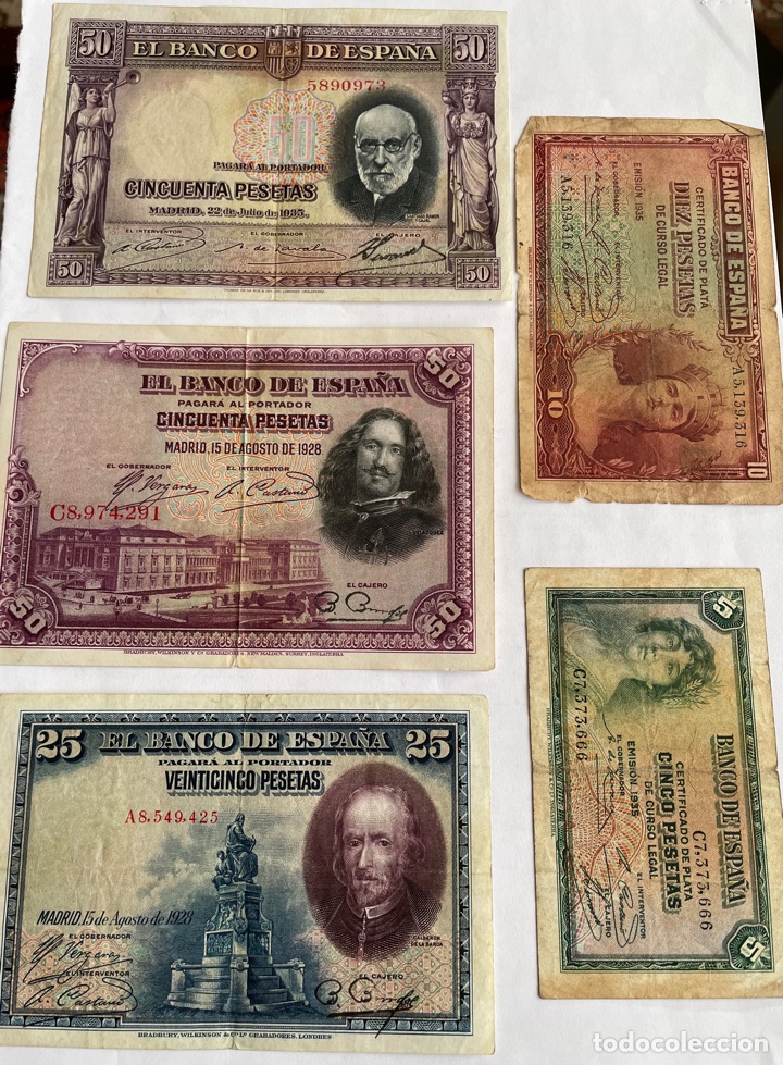 Material numism&aacute;tico: LOTE BILLETES ESPA&Ntilde;A - Foto 1