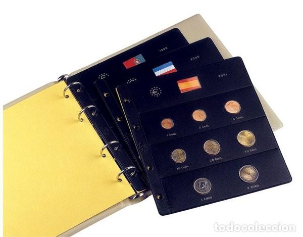 Numismatic Material: Hoja funda Pardo para serie 8 monedas EURO a&ntilde;o 1999 - 2023 Mod. 171000