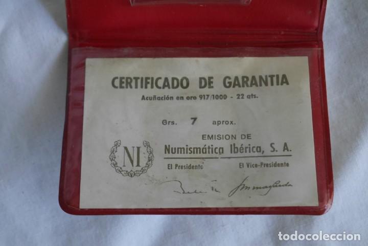 Material numism&aacute;tico: Funda para moneda de oro Numism&aacute;tica Ib&eacute;rica - Foto 2