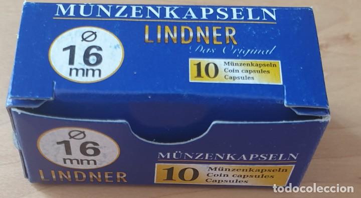 Material numism&aacute;tico: CAJA DE CAPSULAS DE 10 UNIDADES DE 16 mm - Foto 1