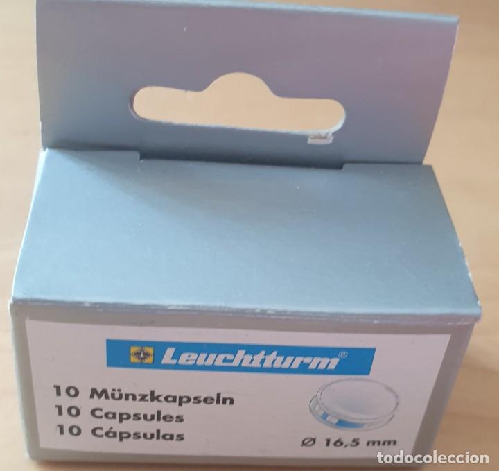 Material numism&aacute;tico: CAJA DE CAPSULAS DE 10 UNIDADES DE 16,5 mm - Foto 1