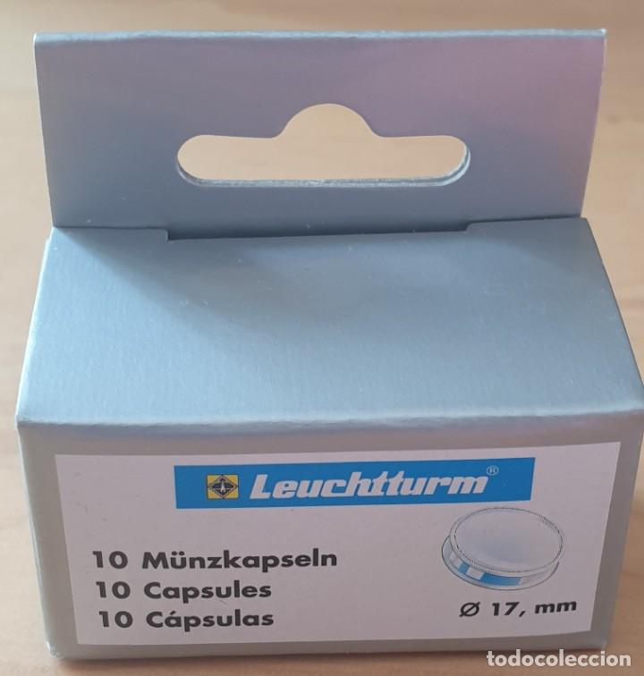 Material numism&aacute;tico: CAJA DE CAPSULAS DE 10 UNIDADES DE 17 mm - Foto 1