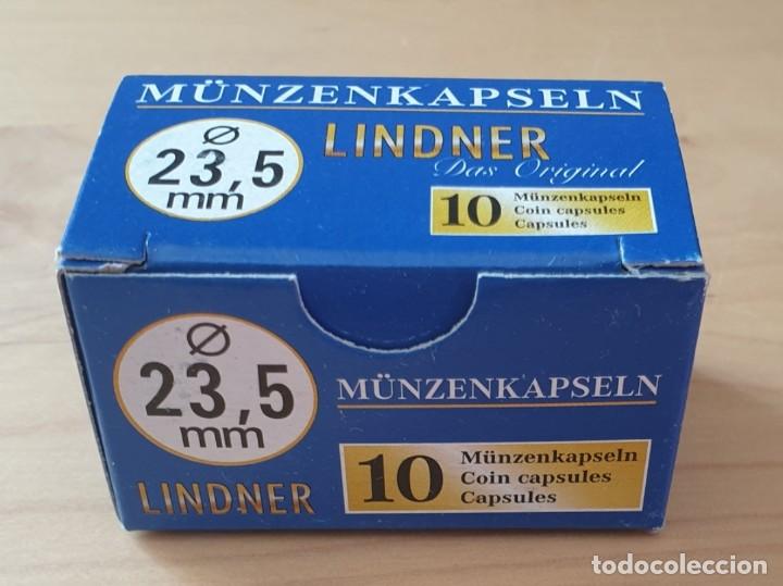 Material numism&aacute;tico: CAJA DE CAPSULAS DE 10 UNIDADES DE 23,5 mm - Foto 1