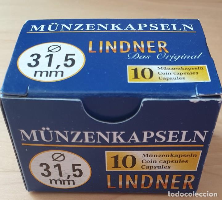 Material numism&aacute;tico: CAJA DE CAPSULAS DE 10 UNIDADES DE 31,5 mm - Foto 1