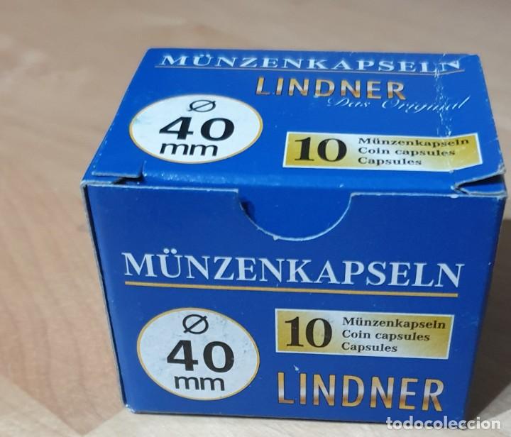 Material numism&aacute;tico: CAJA DE CAPSULAS DE 10 UNIDADES DE 40 mm - Foto 1
