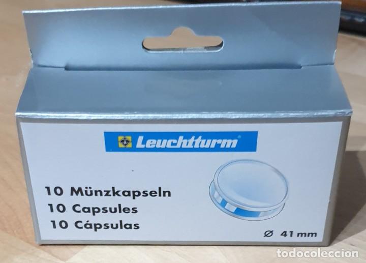 Material numism&aacute;tico: CAJA DE CAPSULAS DE 10 UNIDADES DE 41 mm - Foto 1