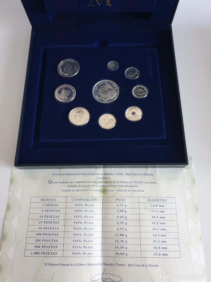 Material numism&aacute;tico: Colecci&oacute;n monedas Las &uacute;ltimas pesetas en plata - Foto 3
